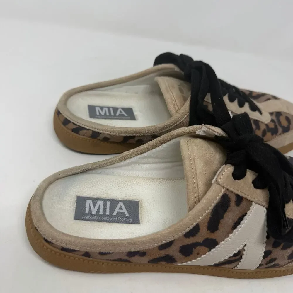 MIA Baron Slip On Leopard Sneaker Womens Size 7